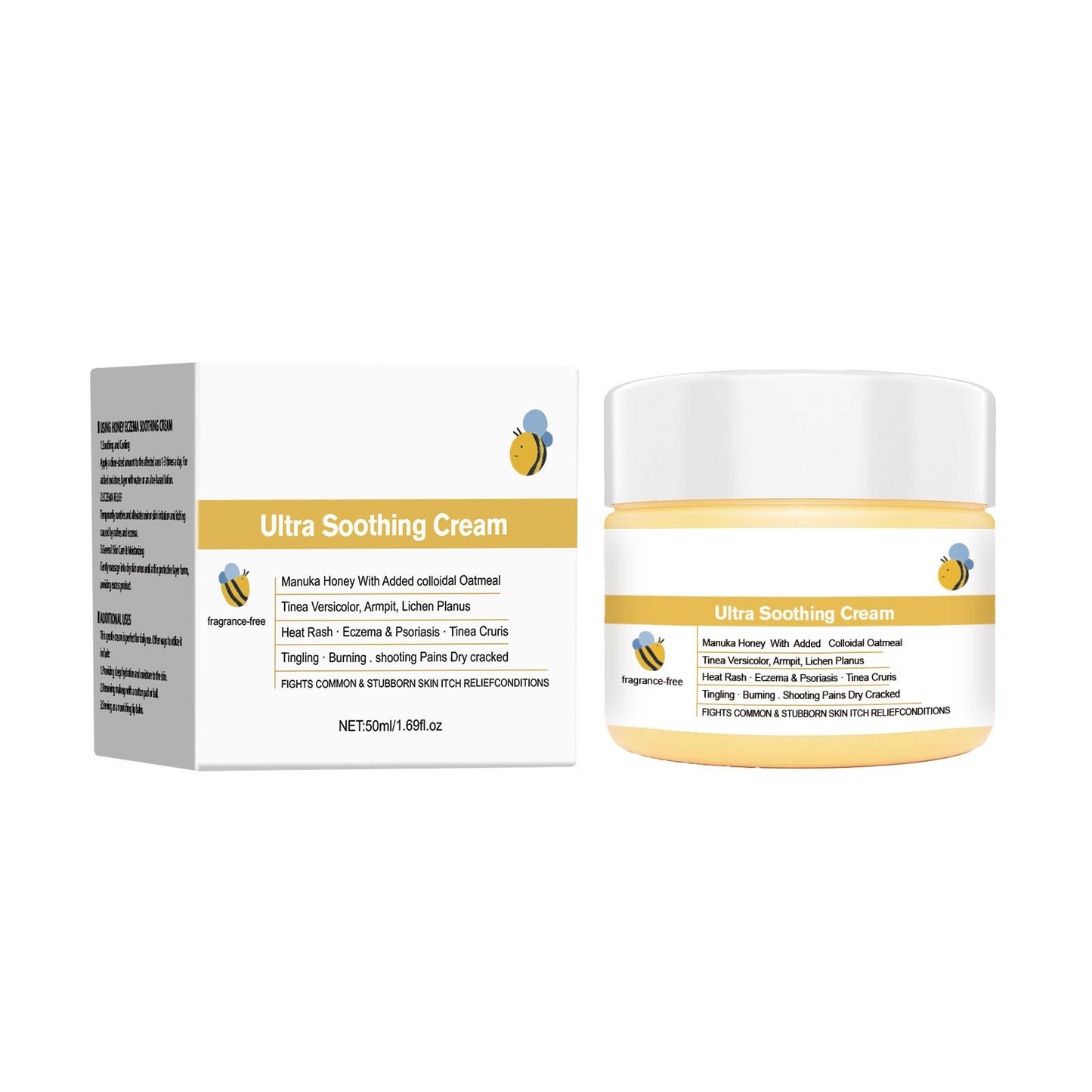 Eczema Soothing Cream Relieves Skin Dryness And Itching Discomfort