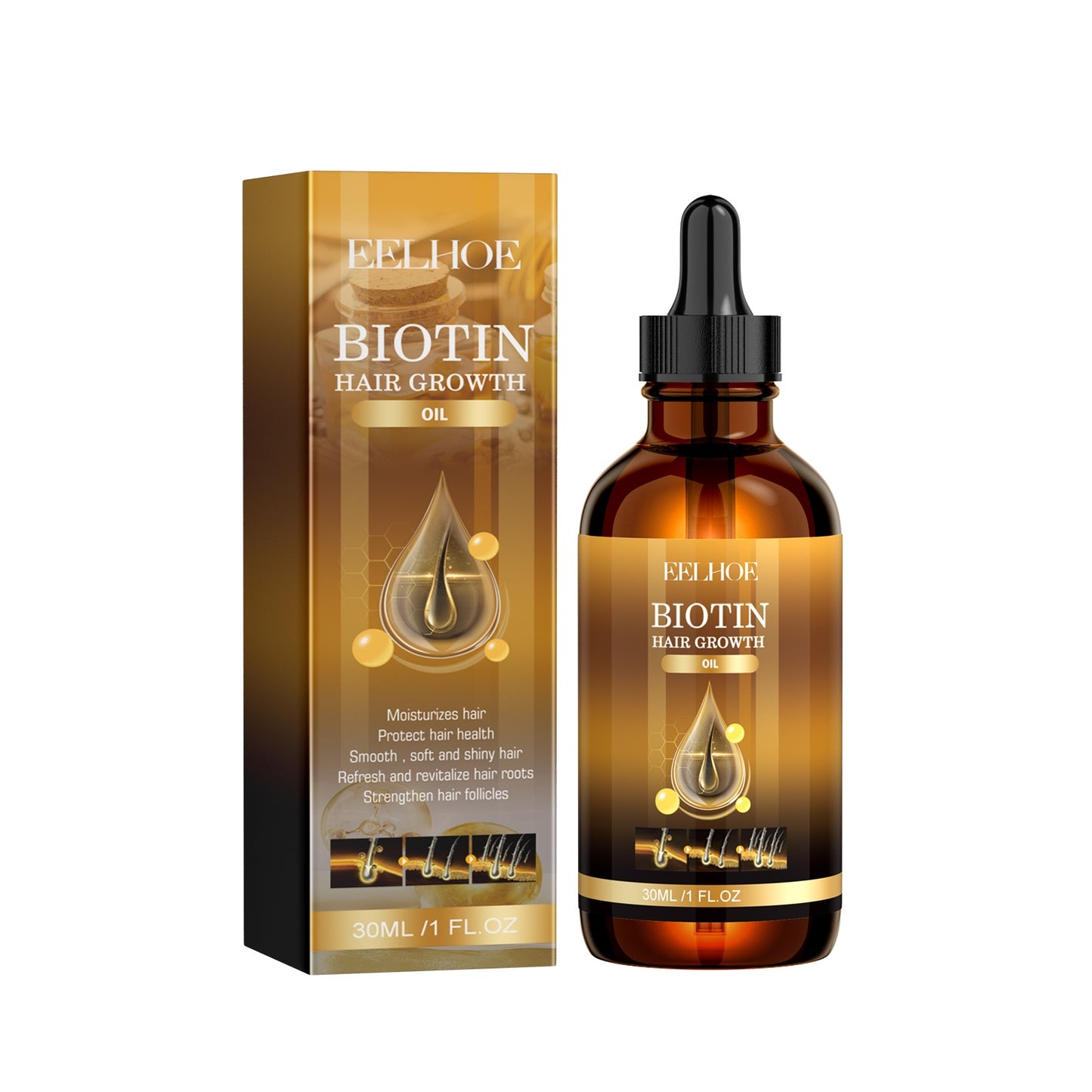 EELHOE Biotin Hair Oil – Moisturizing & Smoothing