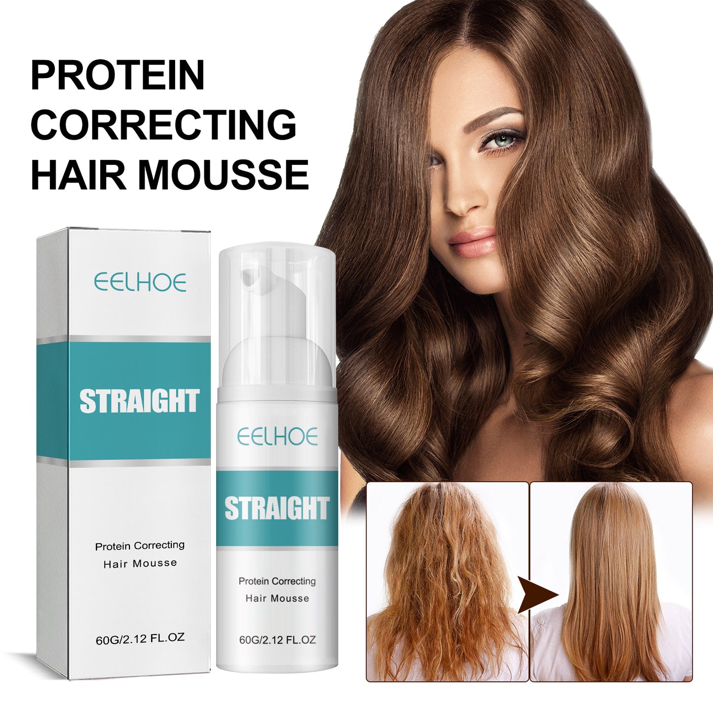 EELHOE Hair Mousse – Frizz & Split End Repair