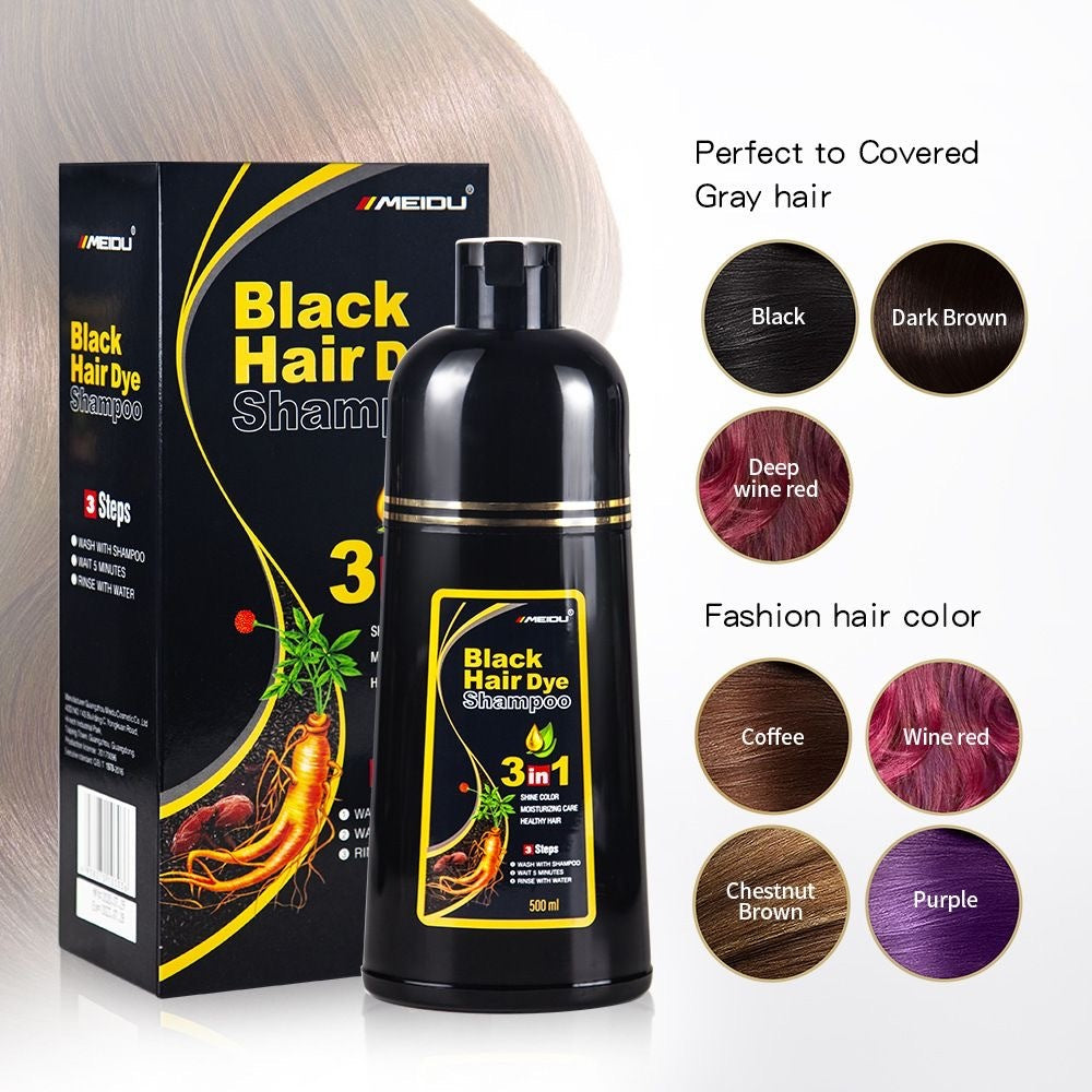 White To Black Bubble Hair Color Cream