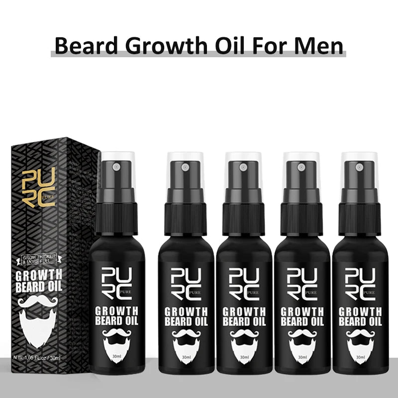 PURC Beard Oil – 5-Piece Growth & Grooming Set for Men