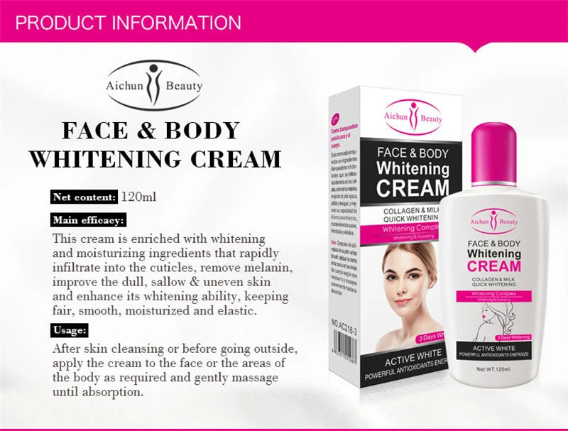 Whitening Body Cream – Brighten & Nourish Dark Spots