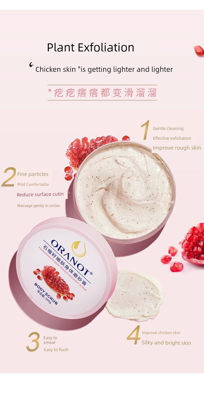 Yellow Skin Whitening Moisturizing Hydrating Body Scrub Cream