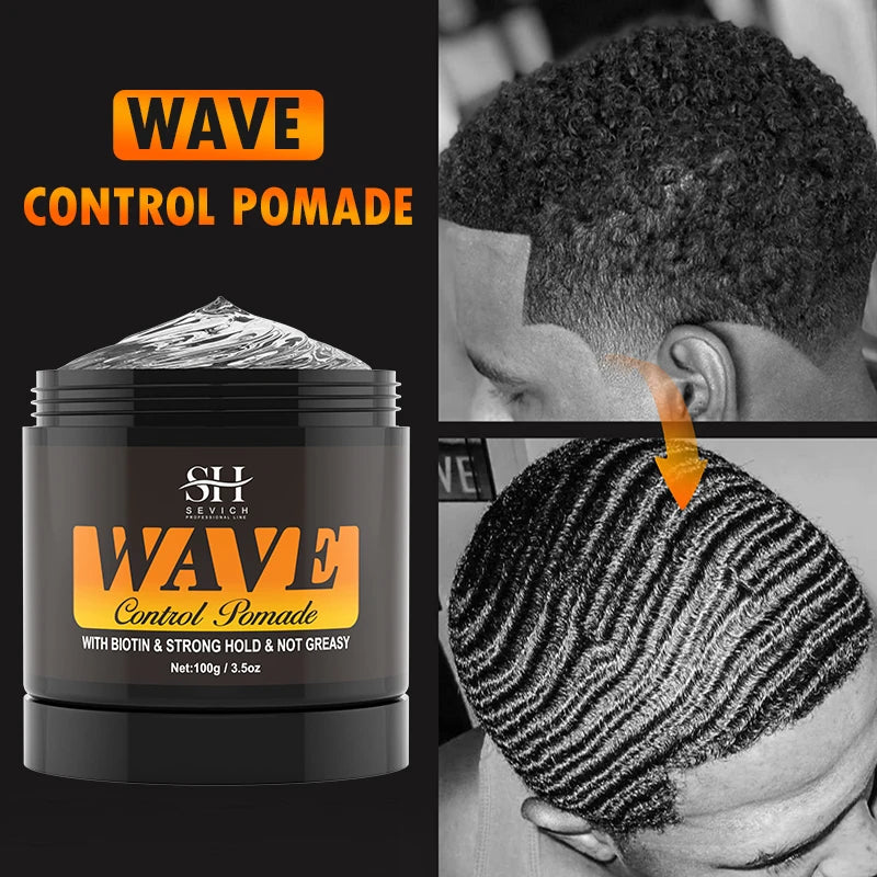 3.53 oz Biotin Wave Pomade – Strong Hold