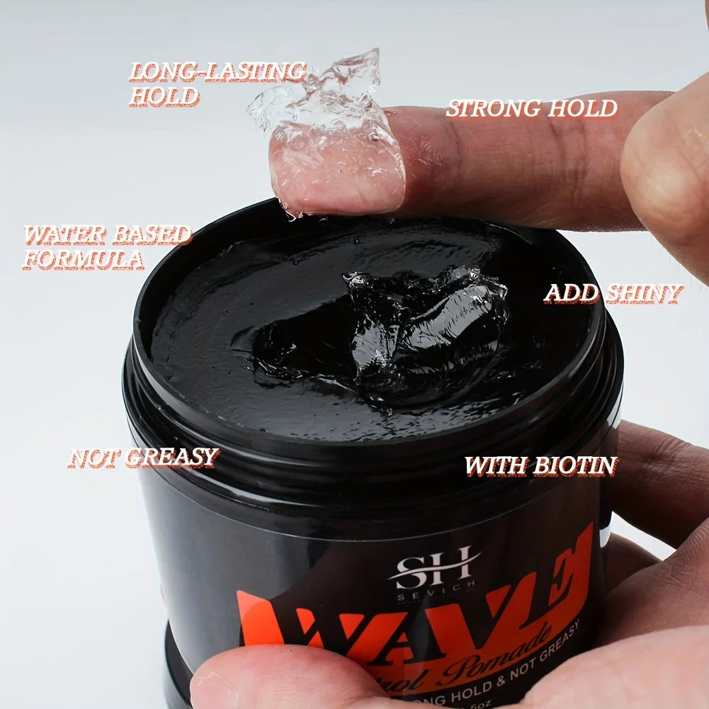 3.53 oz Biotin Wave Pomade – Strong Hold