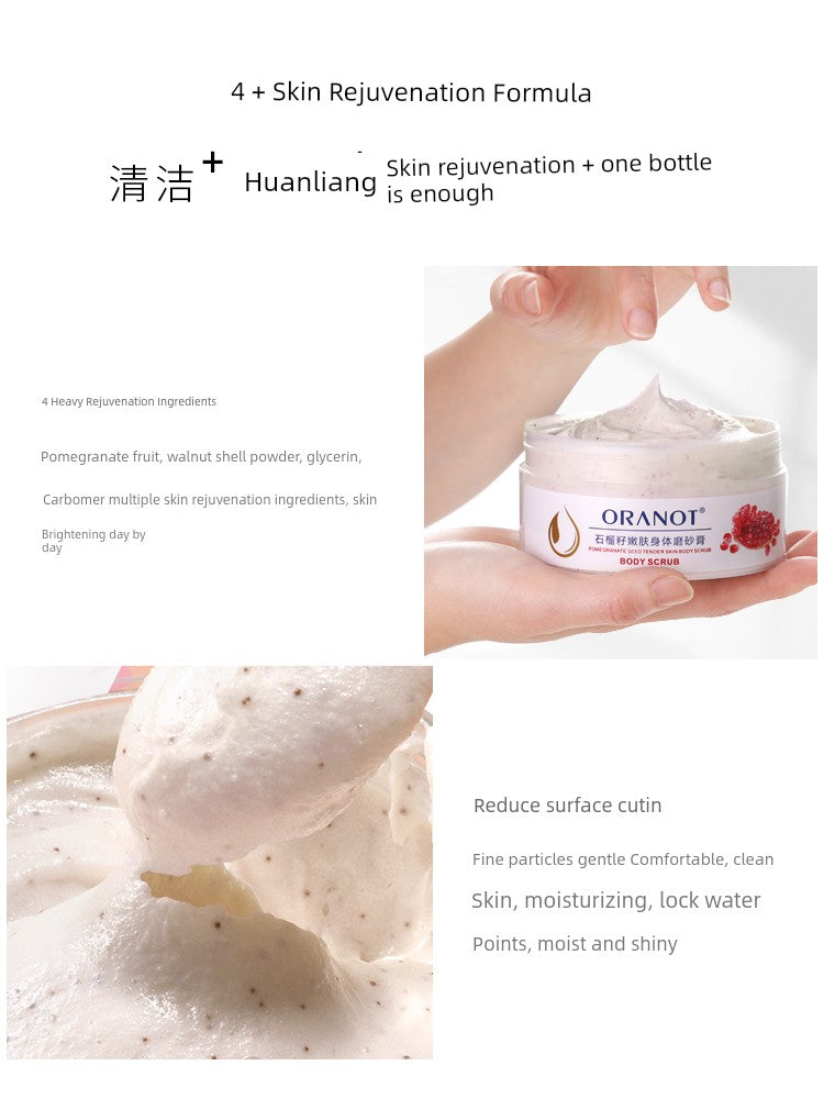 Yellow Skin Whitening Moisturizing Hydrating Body Scrub Cream