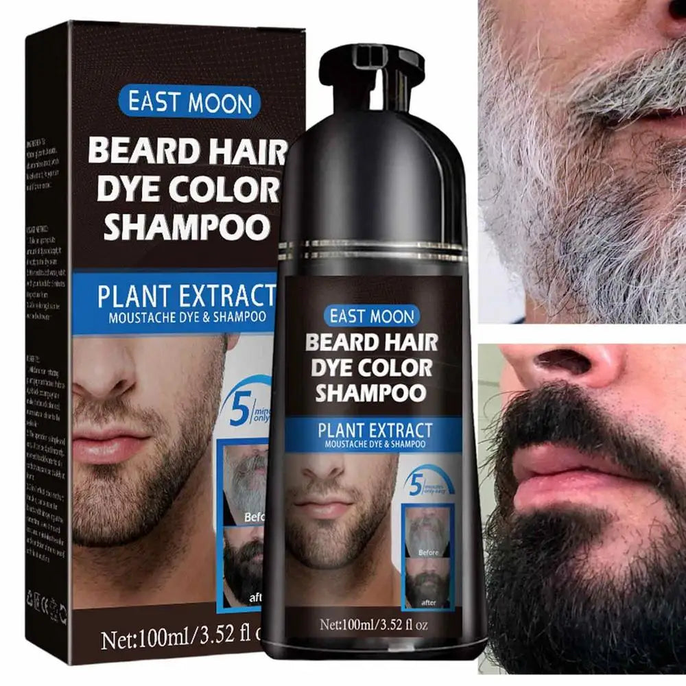 100ml Herbal Black Hair & Beard Dye Shampoo